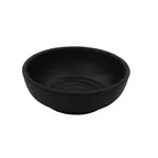 image of GET SD-3800-BK Nara™ Ramekin Sauce Dish, 3 Oz, 4" Dia x 3/4"H, Melamine Black, 1 Dozen