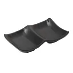image of GET SD-5525-BK Ramekin Sauce Dish, 2-1/2 Oz, 5-1/2"L x 3-1/2"W x 1/2"H, Melamine Black - 1 Dozen