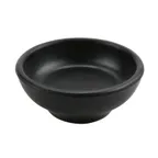 image of GET SD-SS-BK Soy Sauce Dish, 3" Diameter, Round Melamine, Black Finish, Smallware Tabletop - 1 Dozen