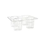 image of GET SDB-32-PC-RACK Salad Dressing Rack, 4 Clear Polycarbonate Compartments, Dishwasher Safe