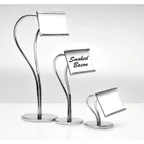image of GET SGN-11 Urban Renewal Card Holder, 3-1/2"H, S-Shaped, Chrome Plated
