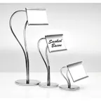 image of GET SGN-12 Urban Renewal Card Holder, 6-1/2"H, S-Shaped, Chrome Plated