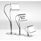 image of GET SGN-13 Urban Renewal Card Holder, 9-1/2"H, S-Shaped, Chrome Plated Finish