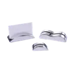 image of GET SGN-36 Urban Renewal Card Holder, 2-1/4" x 1/2"H, Short Wave, Stainless Steel