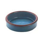 image of GET SH0110B Cheforward Cazuela, 4.7 Oz., 3" Dia x 1" H, Round Terra-Cotta Blue, Dishwasher Safe