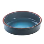 image of GET SH0112B Stone Heart Cazuela, 4" Dia., 31 oz, Ceramic, Terra‑Cotta Blue, Dishwasher Safe