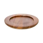 image of GET SK-20-BASE Heiss Underliner, 8.66" Dia. x .75" H, Wood Acacia, 20oz Round Skillet Base