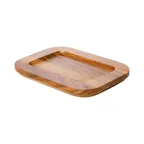 image of GET SKRE-14-BASE Heiss Underliner, 8.87" L x 6.63" W x .75" H, 14 oz Oval Server Base, Acacia Wood