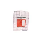 image of GET SP-2220-1-CL Tumbler, 20 Oz, Clear Textured SAN, BPA Free, 3-7/8" Dia x 5-3/4" H - Set