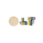 image of GET SP-DP-506-T Supermel Salad Plate, 6-1/2"Dia., Break-Resistant, Melamine, Tan, 1 Dozen