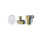 image of GET SP-OP-614-W Supermel Oval Platter, 13-1/4" x 9-3/4" White Melamine, NSF - Dozen