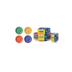 image of GET SP-WP-10-MIX Plate, 10-1/2" Dia., Round Wide Rim, Melamine, Pack of Mardi Gras Colors - 1 Dozen