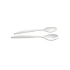 image of GET SS25BB - Bugambilia Miami Salad Fork & Spoon Server Set, 1.7 oz., 14", Aluminum, Black - Set