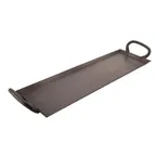 image of GET SSTPD-1906-ANT Hammersmyth Tray – 6" x 19" x 3/8", Rect, Stainless Steel, Silvers, Antique