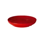 image of GET ST-12-1-R Bar Tray - 12" Round Melamine, Red, Break-Resistant, Dishwasher Safe, NSF - 1 Dozen