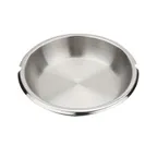image of GET ST11610000 Strata Food Pan – 13-1/2" x 2-1/2", Stainless Steel, Round Food Pan