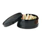 image of GET STM-60-BK Dim Sum Steamer, 6" Dia. x 3" H, Black Polypropylene, Break-Resistant - 1 Dozen