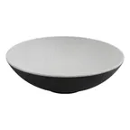 image of GET SUS300 Cheforward Buffet Bowl, 72 oz (2 qt), 10" Dia. x 3‑3/4" H, Round, Melamine, Black