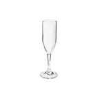 image of GET SW-1401-1-SAN-CL Champagne Flute, 6 oz Clear SAN Plastic, 2-3/4" Dia × 8-1/4" H – 1 Dozen