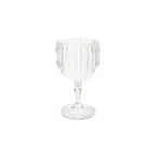 image of GET SW-1421-1-SAN-CL Fluted Wine Glass, 6 Oz. (8 Oz. Rim Full), 3" Dia. X 5-3/4"H, SAN, Clear, 1 Dozen