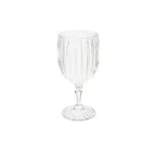 image of GET SW-1422-1-SAN-CL Fluted Wine Glass, 8 Oz, Clear SAN, 3" Dia. X 7-1/4"H - 1 Dozen