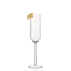 image of GET SW-1462-CL - 6 Oz Clear Tritan Champagne Flute Glass, 1-24/25" Dia x 9-1/4" H, Safe - 1 Dozen