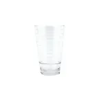 image of GET SW-1716-CL Cirq Pint Glass, 16 Oz. Clear Ribbed, 3-1/2" Dia. x 5-7/10" H, SAN Plastic - Dozen