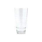 image of GET SW-1720-CL Cirq Glass Tumbler, 20 Oz, Clear, Ribbed, SAN Plastic, 3-13/20" Dia. X 7" H - 1 Dozen