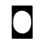 image of GET T0A17-MOD Bugambilia Tile, 20-13/16" x 12-3/4" Aluminum Resin Coated, Oval Opening for TFOD04