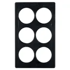 image of GET T0A18-MOD Bugambilia Tile, 20-13/16" X 12-3/4" Aluminum, Six Openings For IR012, Smooth