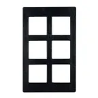 image of GET T0A19-MOD Bugambilia Single Tile, 20-13/16" x 12.75" Aluminum, Smooth, Six Openings for IS012