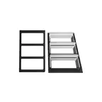 image of GET T0A22YW Bugambilia Tile, 20-13/16" x 12-3/4" Aluminum Yellow, Openings for BUD24 or TPUD44