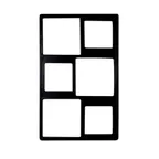 image of GET T0A3-MOD Bugambilia Single Tile, 20-13/16" x 12-3/4" Aluminum, Openings for IS012/013/014