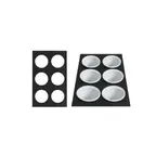 image of GET T0B18FT Bugambilia® Tile, 21-11/16" x 13-1/4" Aluminum Finish, Forest Green, 6 Openings IR012