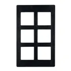 image of GET T0B19-MOD Bugambilia Tile, 21-11/16" x 13-1/4" Aluminum Resin‑Coated, Square Openings for IS012