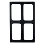 image of GET T0B20-MOD Bugambilia Tile, 21-11/16" x 13.25" Aluminum Smooth Resin Coating, Four Openings