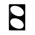image of GET T0B6-MOD Bugambilia Tile, 21-11/16" x 13-1/4" Aluminum, Smooth, Oval Openings for CO004