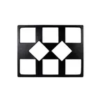 image of GET T0B9MC Double Tile, 21-11/16" X 26.5" Aluminum, Brown, 8 Openings For IS013/IS014