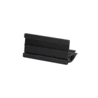 image of GET TAG35112-B Tag Holder, 3-1/2"L x 1-1/2"H, Black Melamine, Break Chip Stain Scratch Resistant