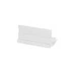image of GET TAG35112-NW Global Solutions Tag Holder, 3-1/2"L x 1-1/2"H, White, Melamine, Break Resistant