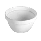 image of GET TFRD24BB Bugambilia Bowl – 10" Dia., 6" Deep, Round Aluminum, Resin‑Coated, Solid Black