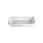 image of GET TPUD03CB - Bugambilia Platter, 101.5 oz, 14½" L x 9½" W x 2¾" D, Cast Aluminum Cranberry