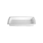 image of GET TPUD15WW Bugambilia Food Pan, 177.5 oz (20.5" L x 12.2" W x 2.36" D), Cast Aluminum, White