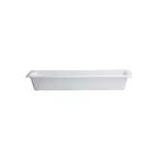 image of GET TPUD45WW Bugambilia Food Pan, Half Size Long, 87.92 Oz, 19.69"L x5.91"W x3"D, Aluminum, White