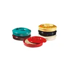 image of GET TS-800-BK - Tortilla Server With Lid, 7-3/4" Dia x 1-1/4" H, Melamine Black Set - Dozen