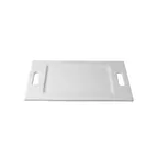 image of GET TU004SB - Bugambilia Tray With Handles, 24" X 16-1/2" X 3/4" Aluminum Resin Coated, Sky Blue