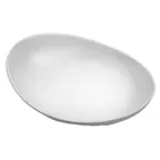 image of GET VO003WW - Oval 2 Qt Bowl, 14-3/10" x 10-3/4" x 1-3/4" Deep, Aluminum Gray Resin Coating