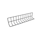 image of GET W4628-B Wire Shelf Divider, 28"L x 4"W x 6"H, Vinyl Coated Metal Wire, Black