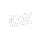 image of GET W81228-W Wire Shelf Divider, 28L x 8W x 12H, White, Epoxy Coated Metal Wire