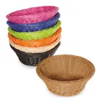 image of GET WB-1501-HY Polyweave Basket, 9-1/2" Dia. X 3-1/2"H, Polypropylene Honey